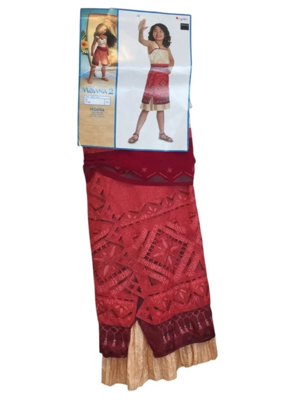 Disney Moana 2 Kids Medium 7-8 MOANA Dress Costume